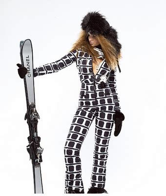 chanel ski collection|chanel ski clothes.